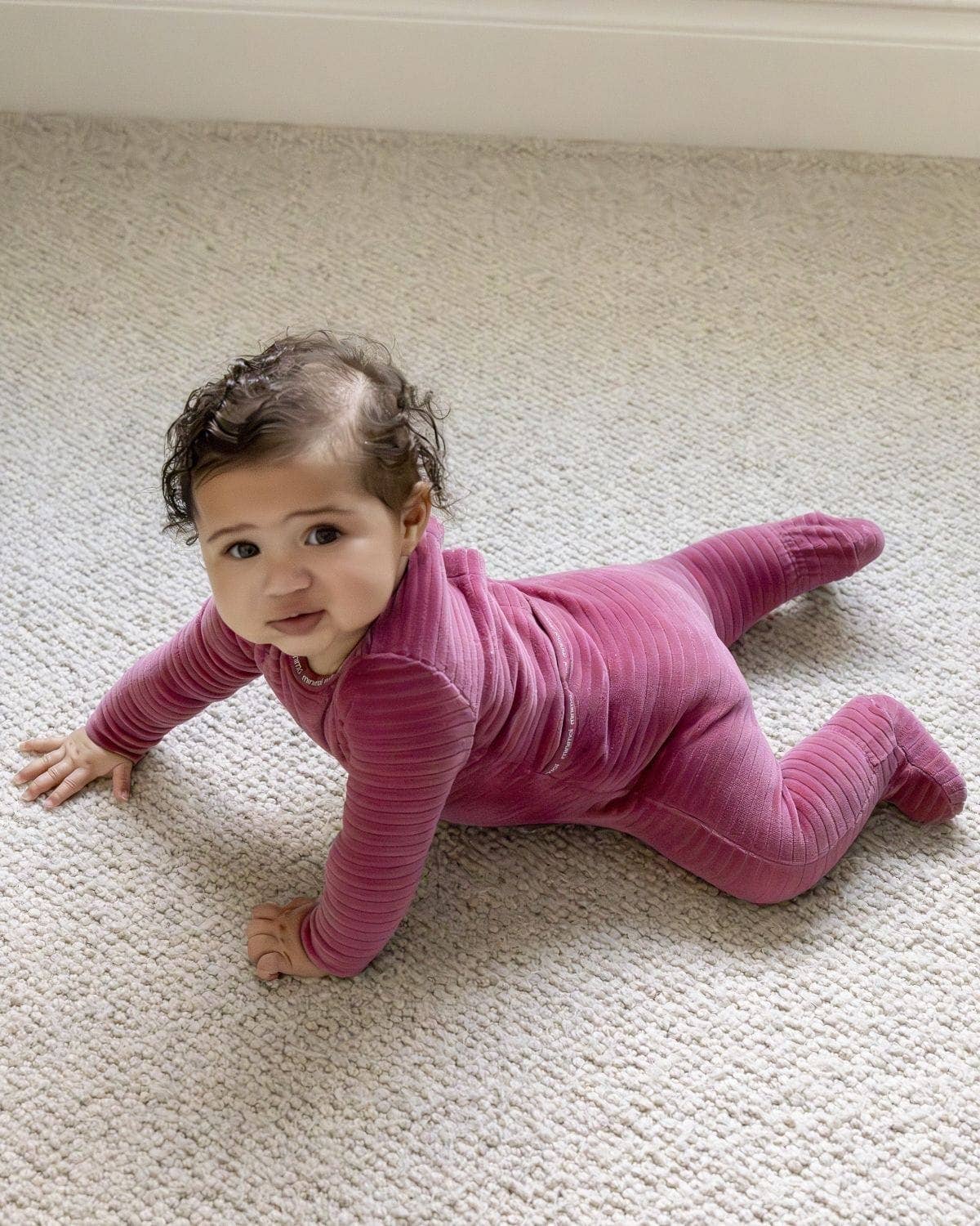 MiniMoi by MeMoi - Wholesale Bodysuit (Footed) - Baby - Drop Needle Footie With Minimoi Trim1