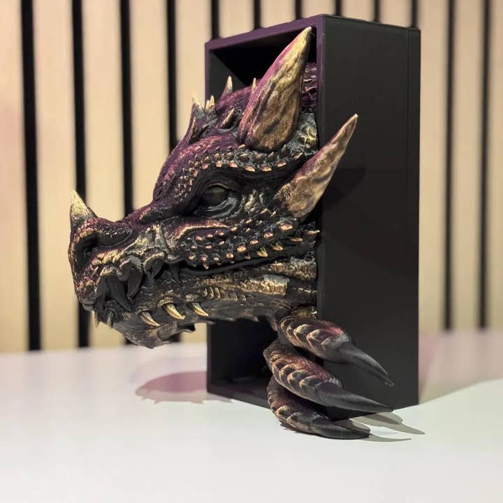 Modern Wood Cases - Wholesale Book Holder - Fantasy Dragon Book Nook & Bookend | Dragon-Inspired Décor2