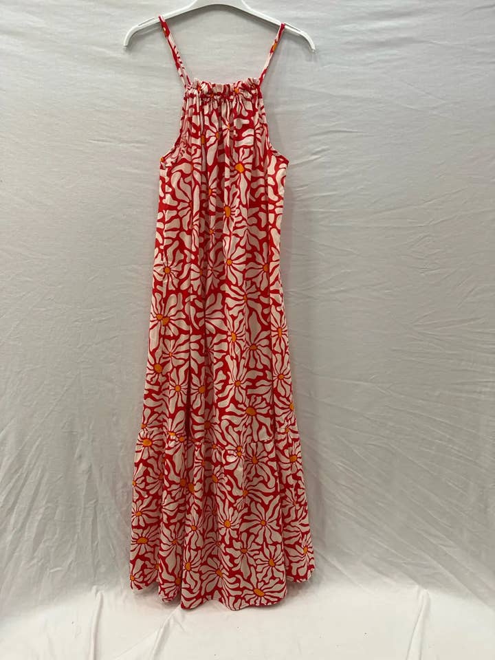 Mimi & Gogo - Wholesale Dress - Women's - Long Dress with Daisy Strap @6154_RLMargueritte1