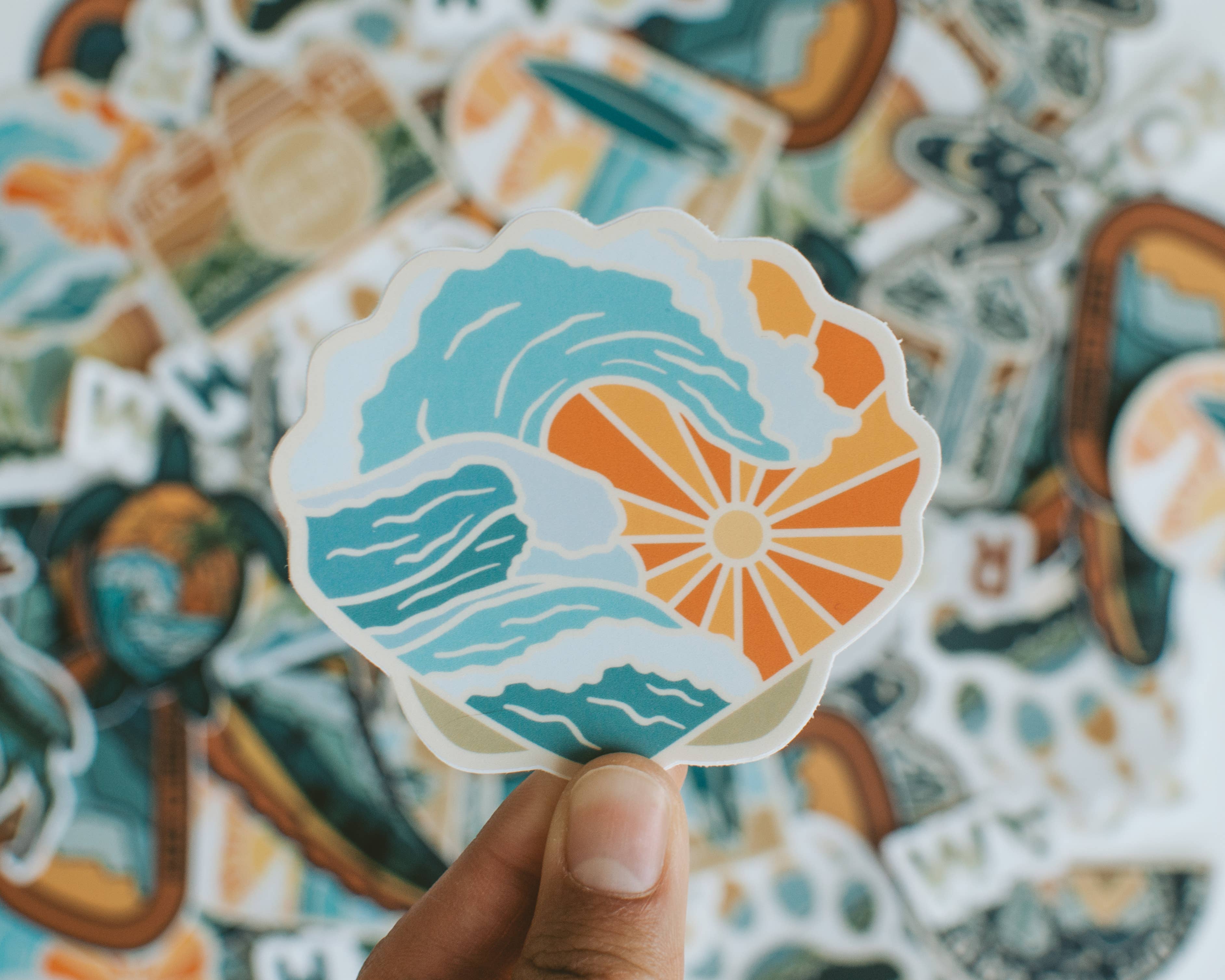 Roaming Heart - Vente Autocollant - Sea Shell | Autocollant2