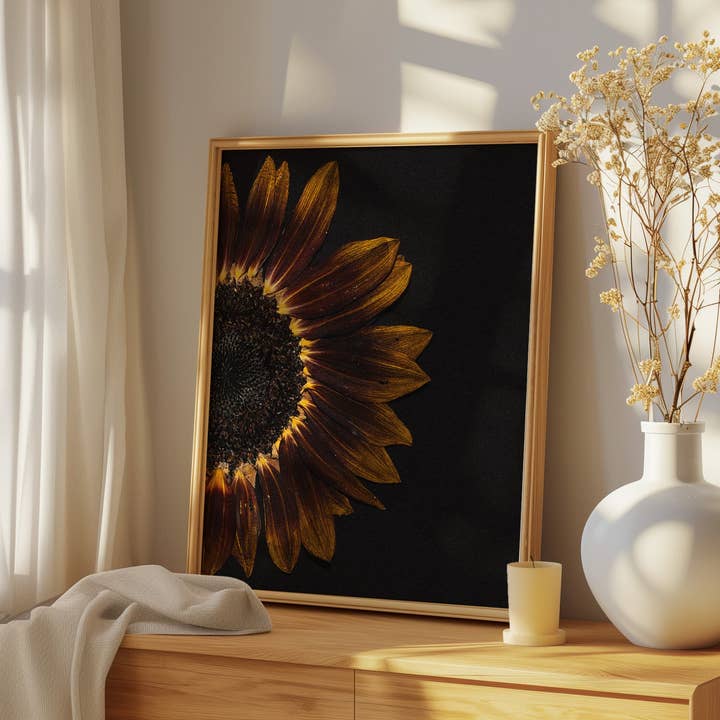 Hope Steinle Pressed Flower Art - Wholesale Art Print - Pressed Flower Fine Art Print - "Emberlight"5