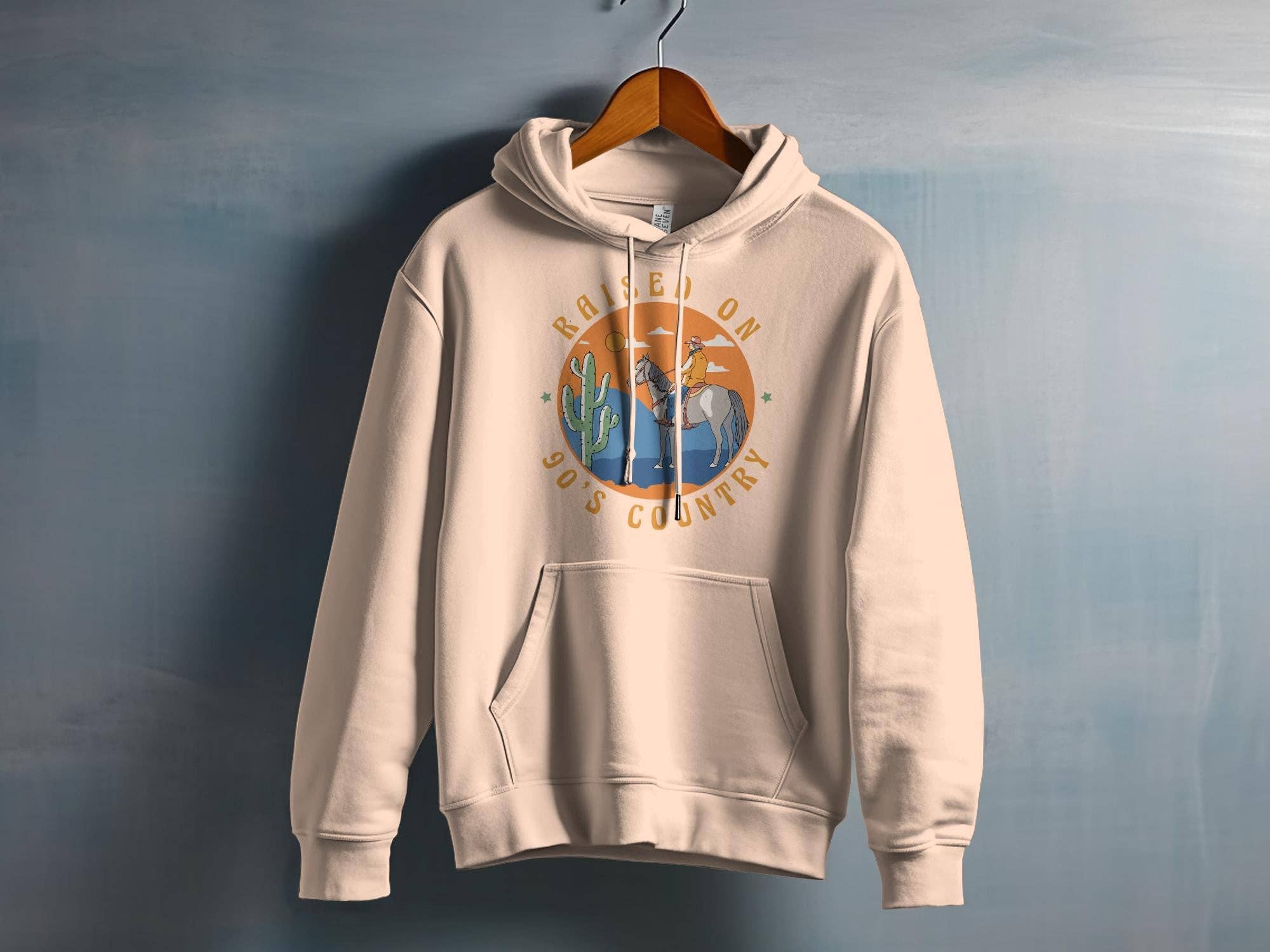 FreakyTeeFactory - Wholesale Screen Printed T-Shirt - Women's - Vintage 90's Country Raised Graphic Tee, Western Cowboy & Horse T-Shirt, Retro Style Shirt9