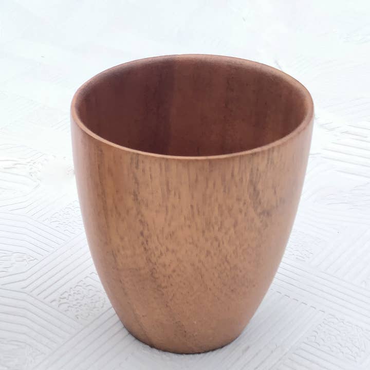 Verre en acacia 6 dia : 3,15 « x H3,70", capacité : 8,4 oz/250 ml pour la vente par WILMAX USA