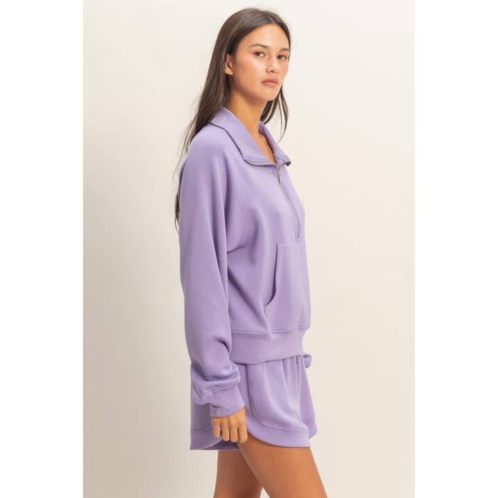 HYFVE - Wholesale Sweatshirt - Women's - Half-Zip Collar Pullover6