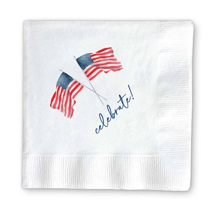 AMERICAN FLAGS NAPKINS for wholesale by Donovan Designs