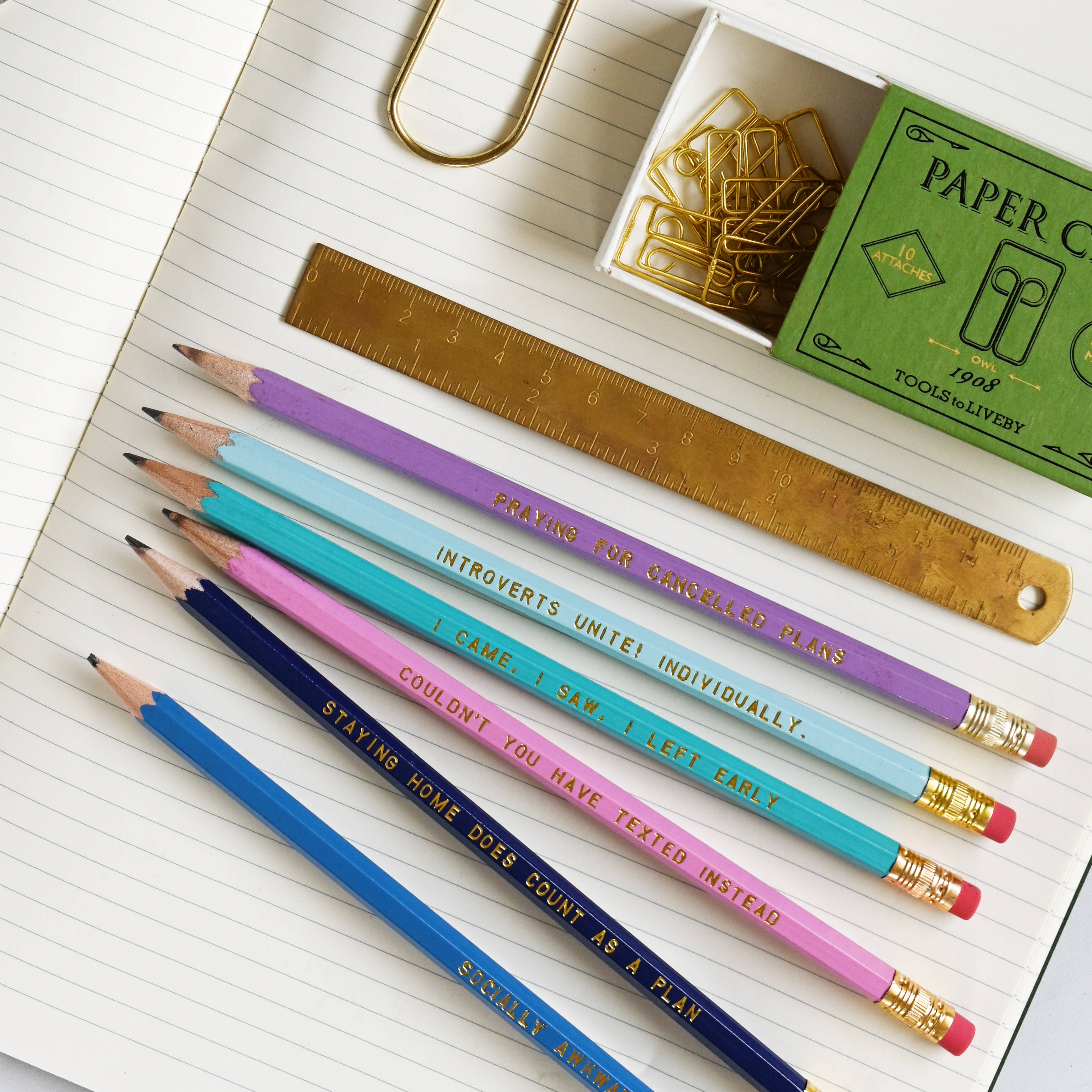 Slightly Stationery – wholesale Pencil – Introvert Pencil Pack | Pencils for Introverts1