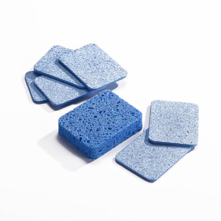 Fox Run Brands - Wholesale Cleaning Sponge - Fox Run Blue Dish Sponges, Set of 12 Kitchen Sponges