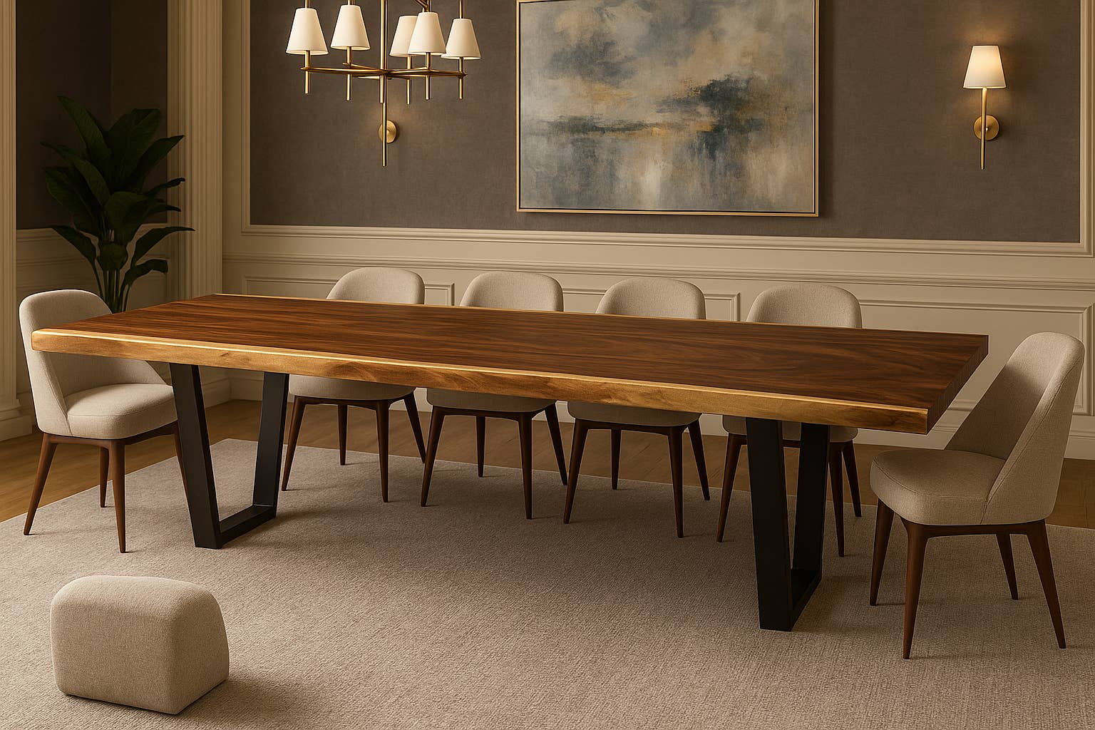 Heft Home - Wholesale Patio Table - Live Edge Solid Wood Dining Table – Rustic Modern Farmhouse