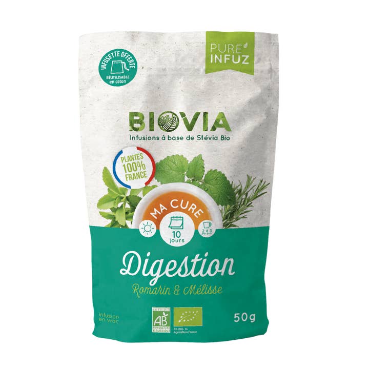 Organic French Digestion Herbal Tea - 50 g for wholesale by BIOVIA