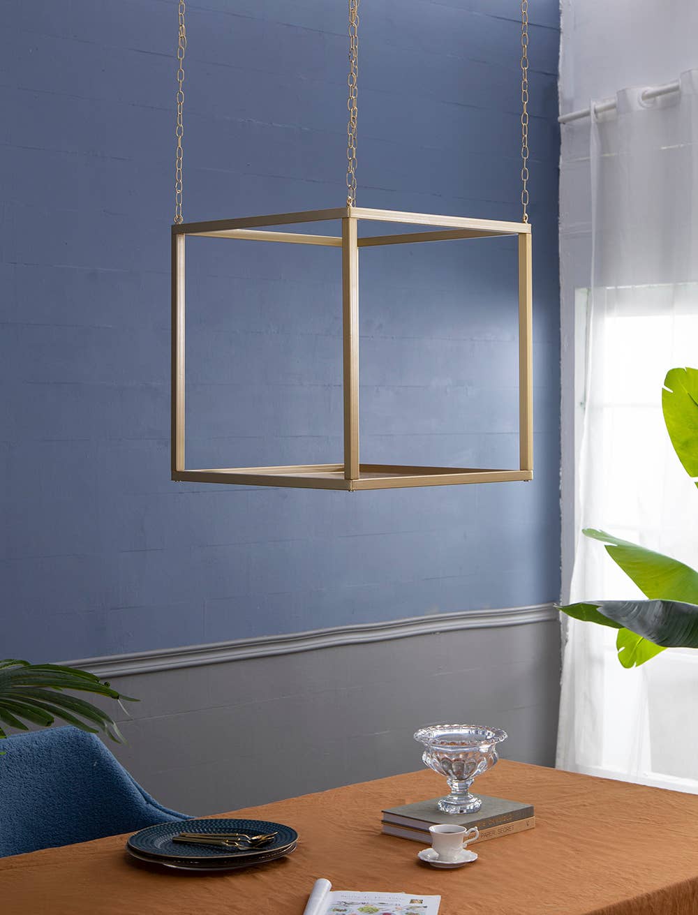 A&B Home Group Inc. - Wholesale Display Shelf - 19.5x19.5x19.5" Iron Geometric Hanging Plant Stand7