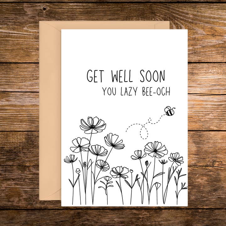 Que te mejores pronto, cabrona | Tarjeta de felicitación para venta al por mayor de Rustic Avenue