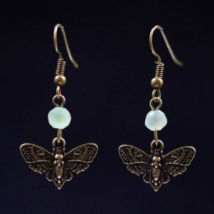 Death Moth Earrings for wholesale by JAC Jewelry Designs