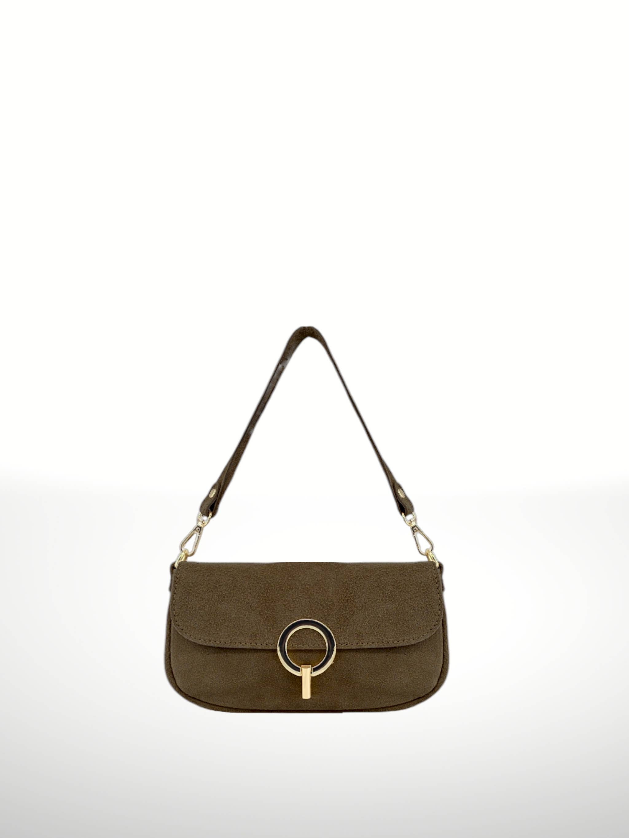 ITALIAN'S LEATHER – Großhandel Schultertasche – Damen – Nuria Lederhandtasche aus Wildleder 2503059