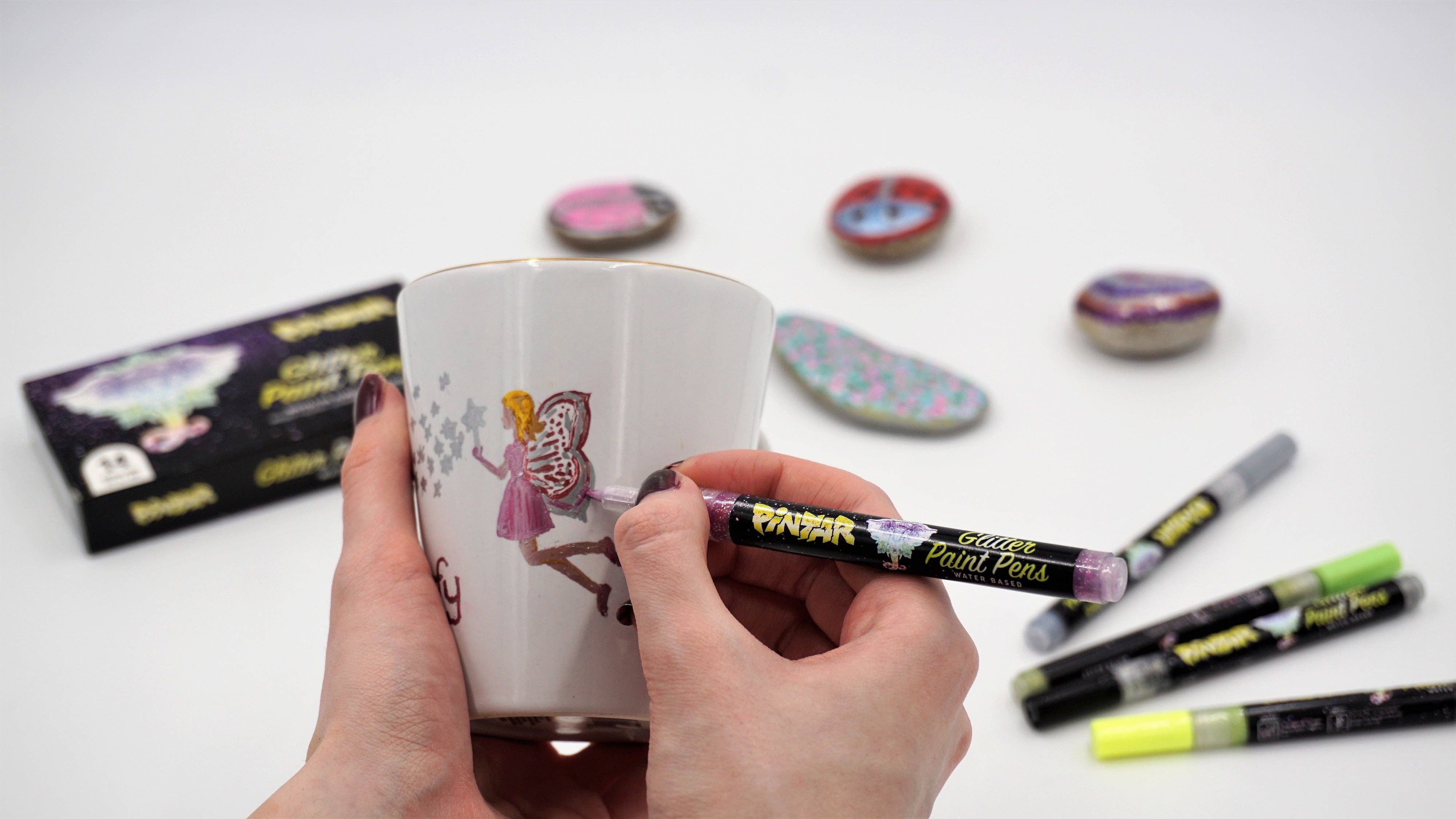 Pintar Art Supply - Wholesale Marker - Pintar Glitter Paint Pens 14 Pack Acrylic Extra Fine Tip 0.7mm6