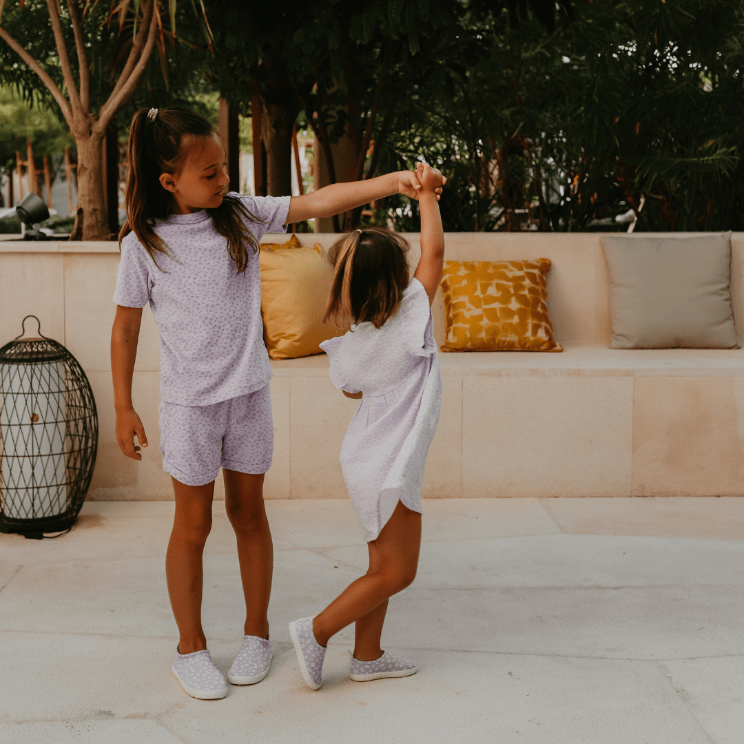 Swim Essentials - Wholesale Top & Short Set - Kids - Swim Essentials | Leopard  Lila Meisjes Set Strand - Terry2