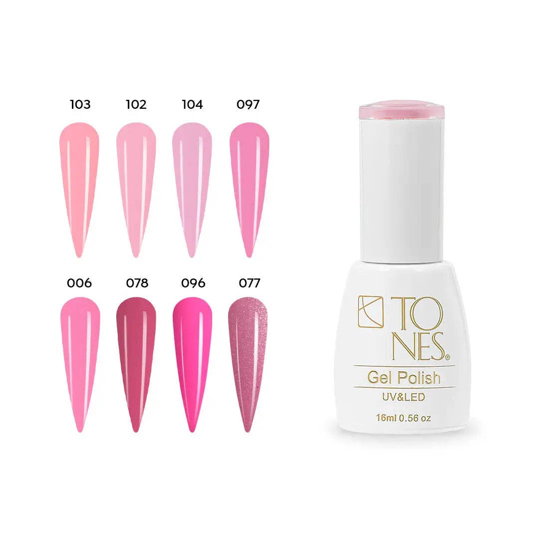 Tones Acrylics | Gels | Nail Art | Nail Tools & Accessories - Wholesale Nail Polish Set - Gel Polish Kit - Pink | Dark Light Pink Gels | Gel Nails