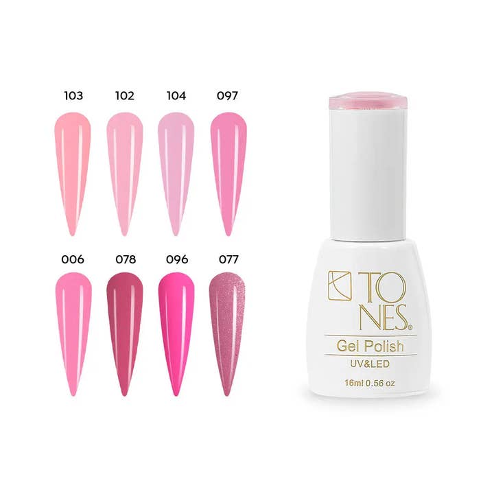 Gel Polish Kit - Pink | Dark Light Pink Gels | Gel Nails for wholesale by Tones Acrylics | Gels | Nail Art | Nail Tools & Accessories