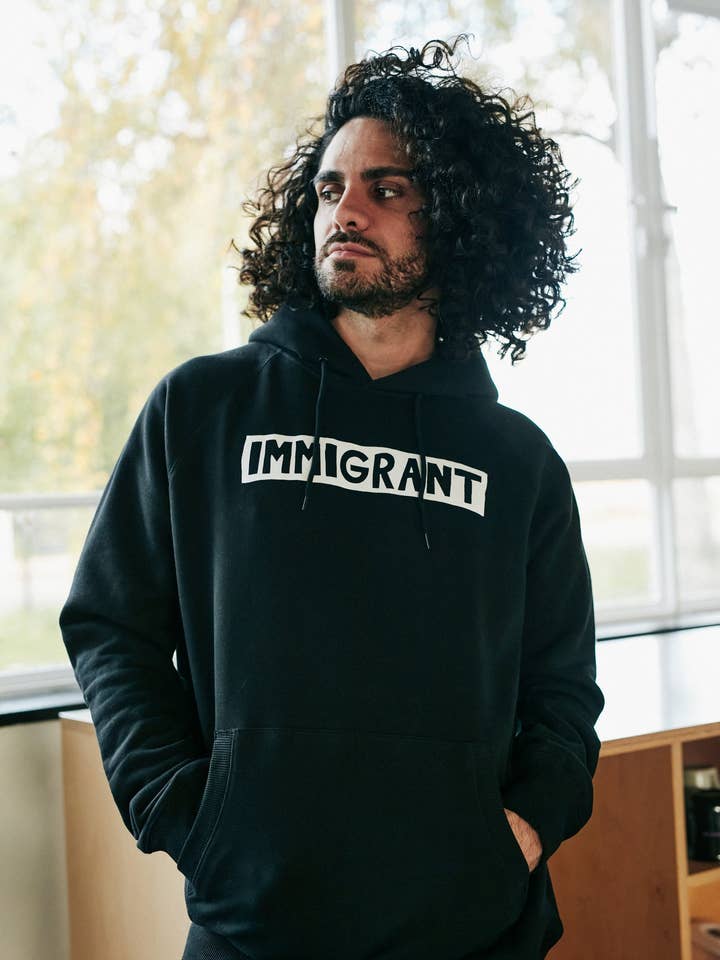 Black Immigrant Hoodie for wholesale by So Immigrant