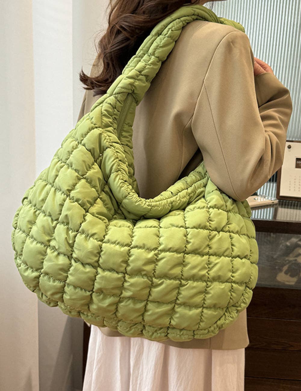 Sweetkama - Wholesale Tote Bag - Women's - Ladies Puffer Cloud Bag Tote Handbag Slouch Bag SKAB0104