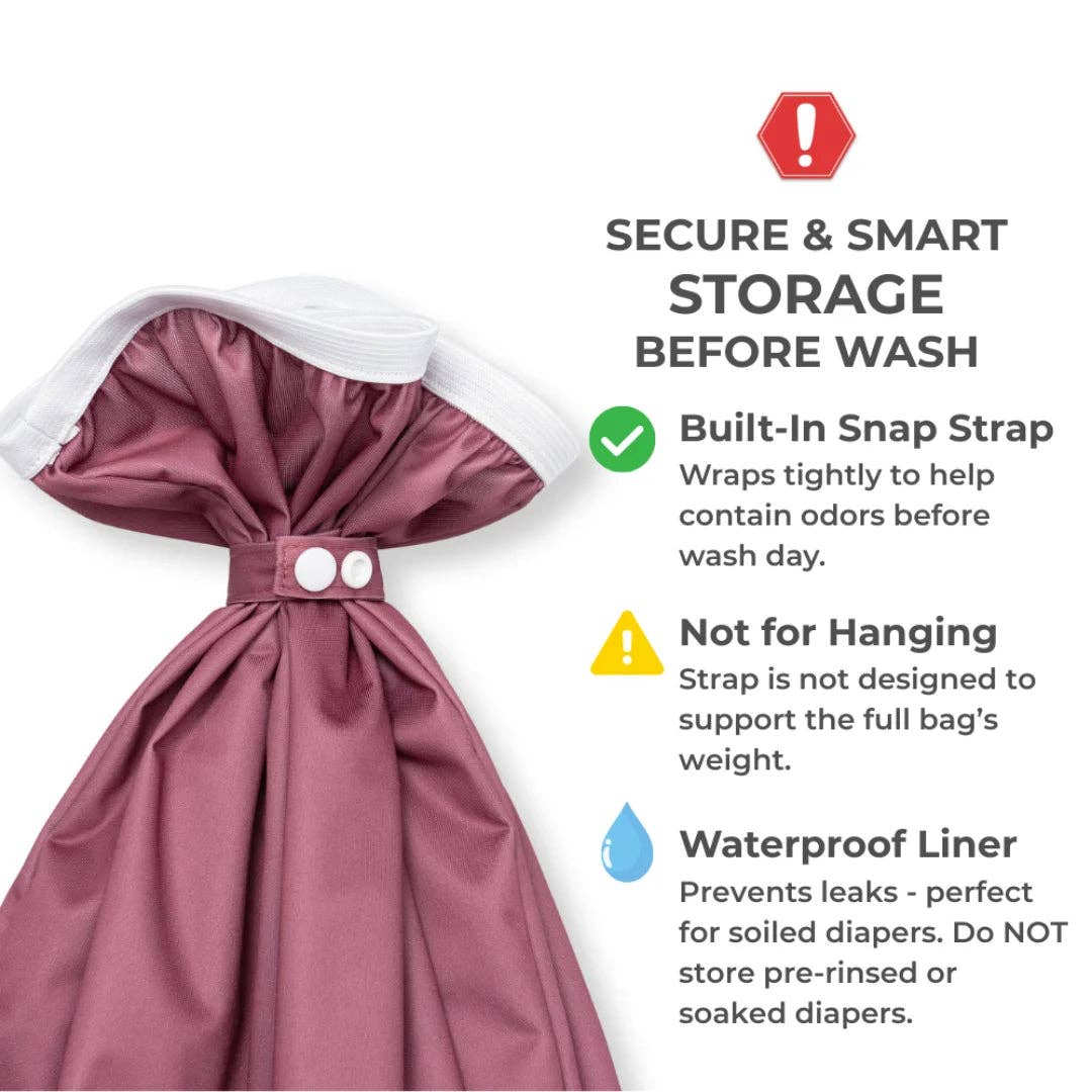 Nora’s Nursery - Wholesale Diaper (Cloth) - Baby - Diaper Pail Liners Rose 2 Pack4