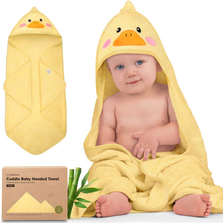 KeaBabies Cuddle Baby Hooded Towel for wholesale by KeaBabies