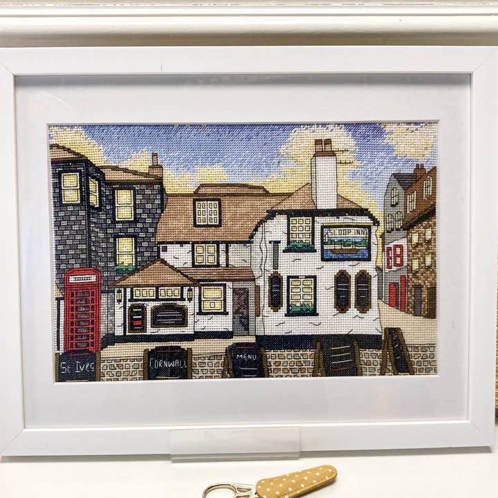 Emma Louise Art Stitch – wholesale Embroidery/cross-stitch supplies – Sloop Inn, St Ives Cross Stitch Kit , Cornwall Cross Stitch0