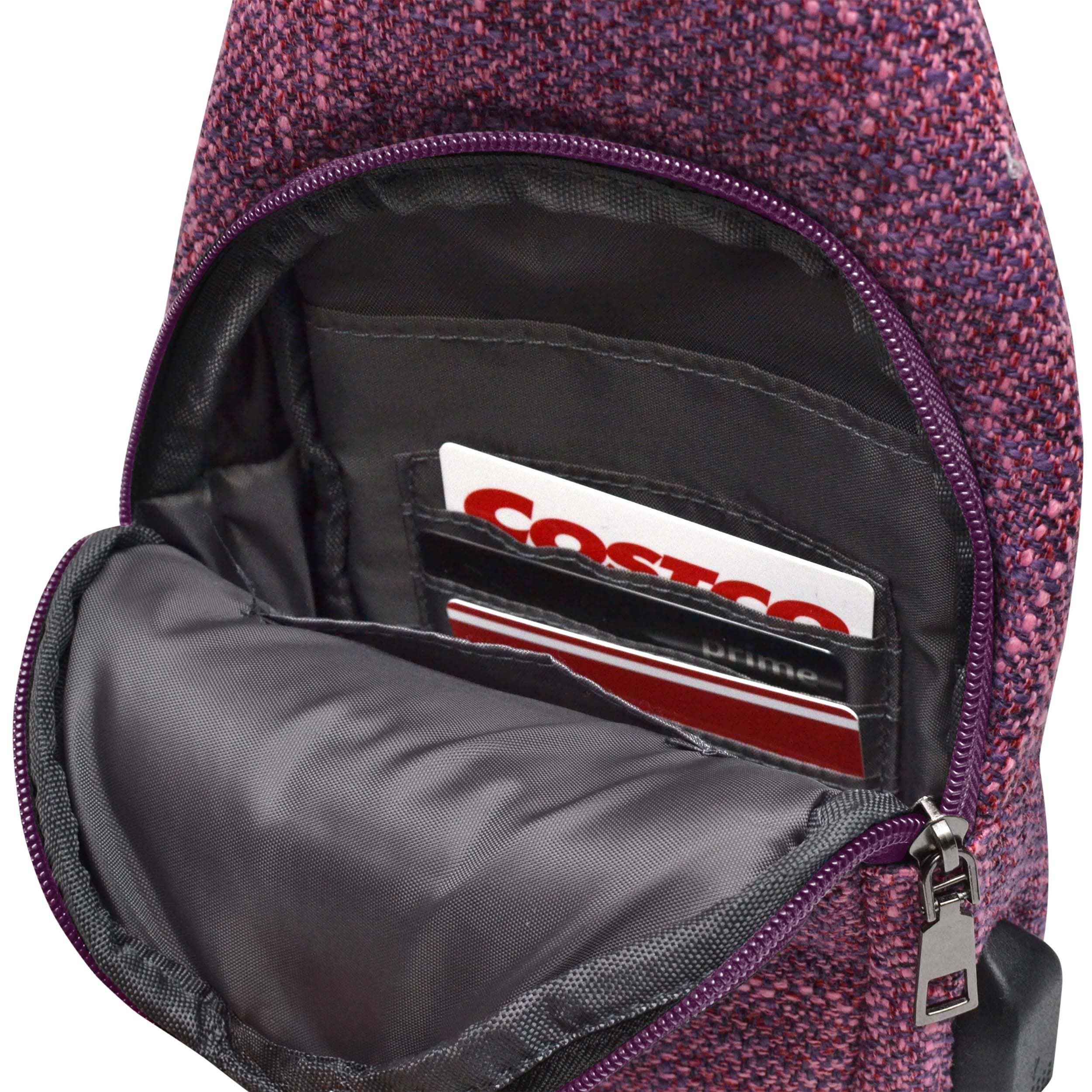 Calla Products - Wholesale Backpack - Unisex - Sonoma Sling Anti theft Sling Crossbody Purses Geo Trio9