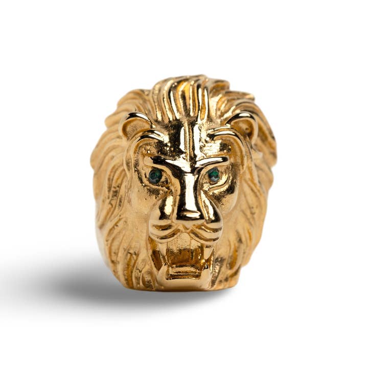 Bague Tête de Lion Lann pour la vente par Jagged Halo Jewelry