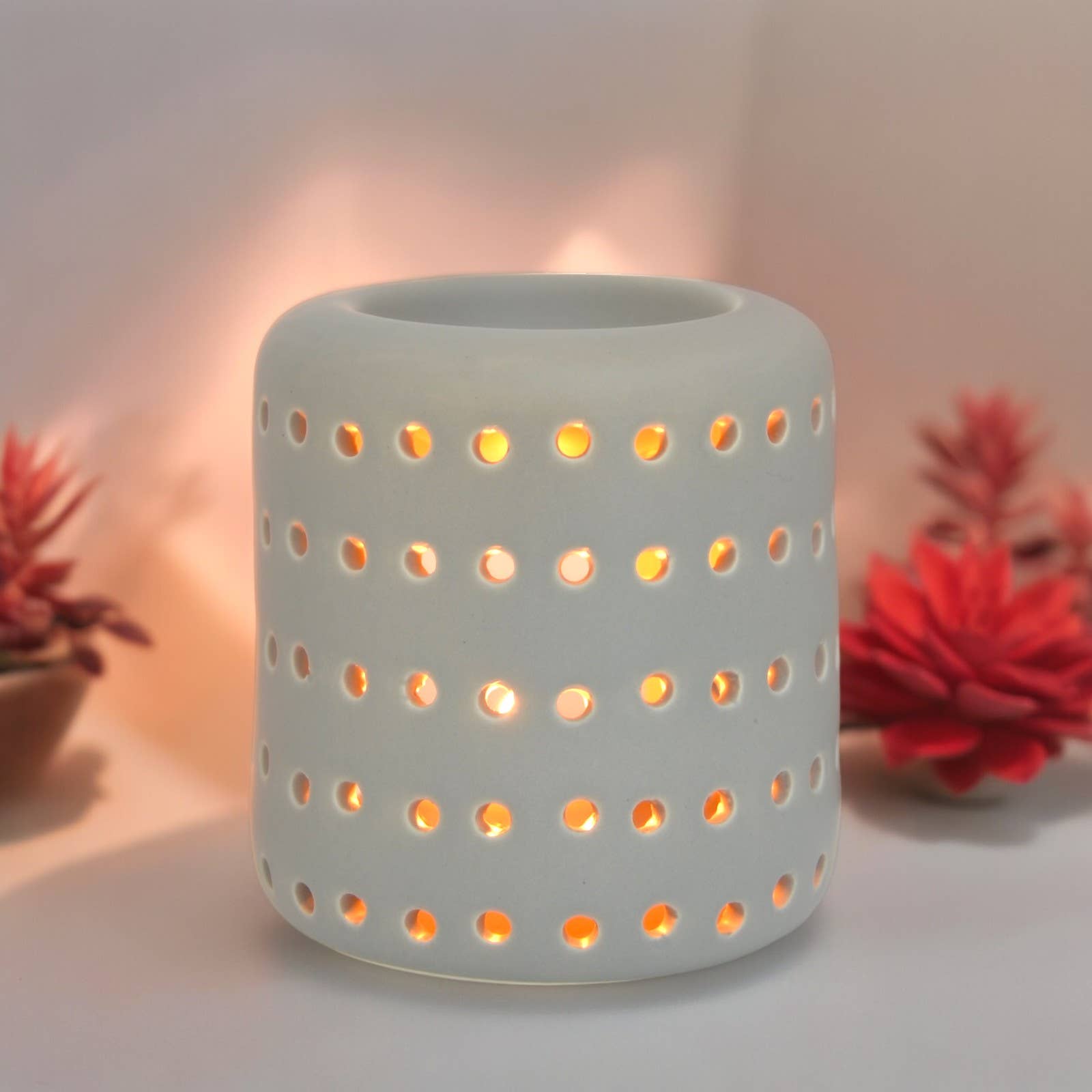 Zen'Arôme - Wholesale Oil Warmer - Coliseo gray ceramic fragrance burner scented wax melt5