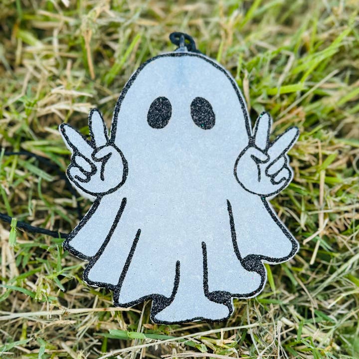 Peace Ghost Car Freshie/Car Scent/Air Freshener/Halloween for wholesale by Scent Story Freshies