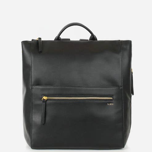 Fawn Design - Wholesale Diaper Bag - Baby - The Square Diaper Bag Bundle - Faux Leather Mom Backpack