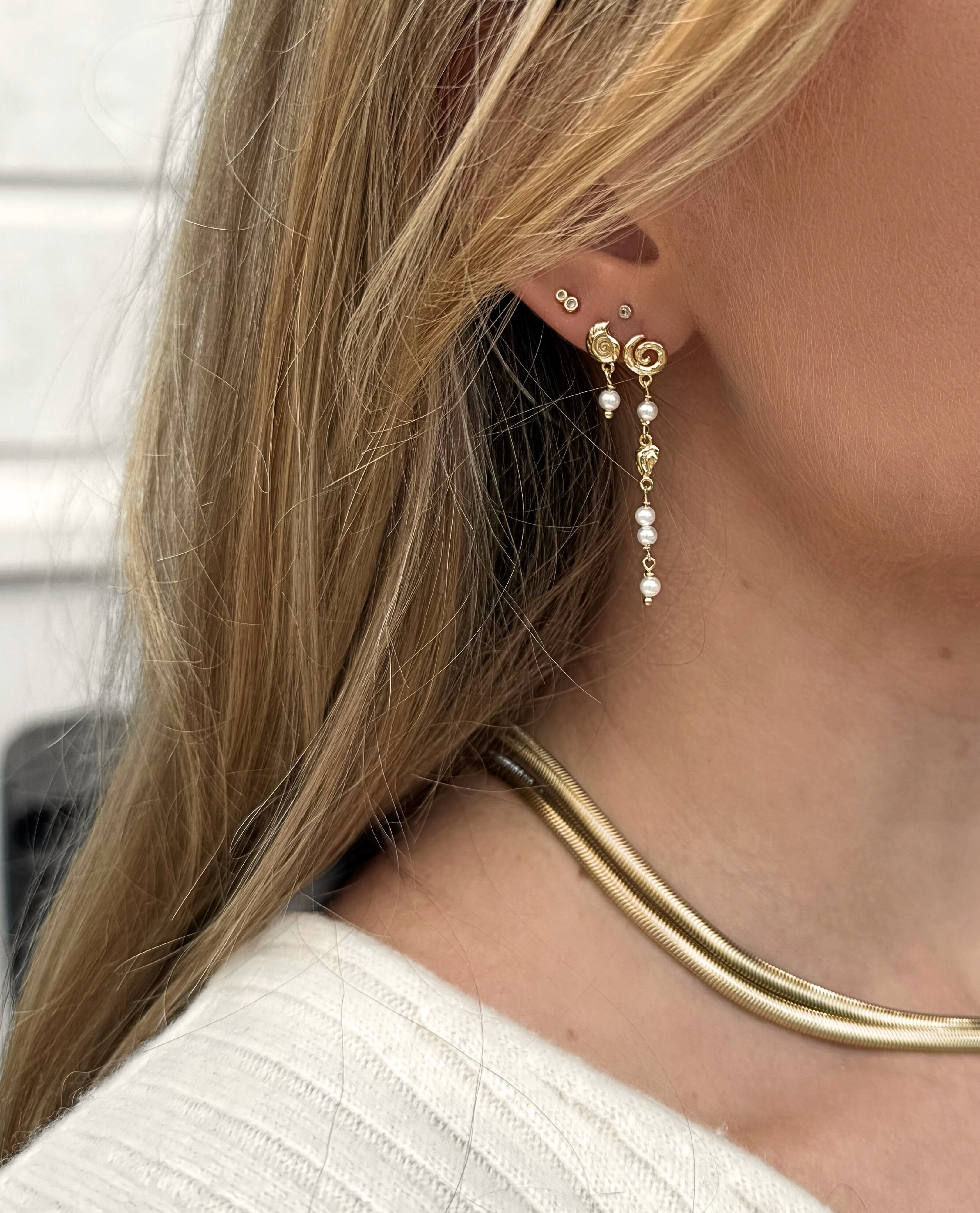 Nava Copenhagen - Wholesale Dangle Earrings - Aruba Earrings - Gold Plated2