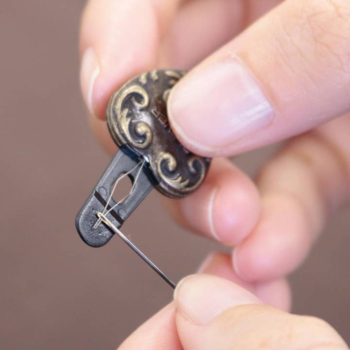 「FUNJI」In Japan - Wholesale Embroidery/Cross Stitch Supplies - Japanese Quilter's Needle Threader: Fine Wire, Durable Steel1