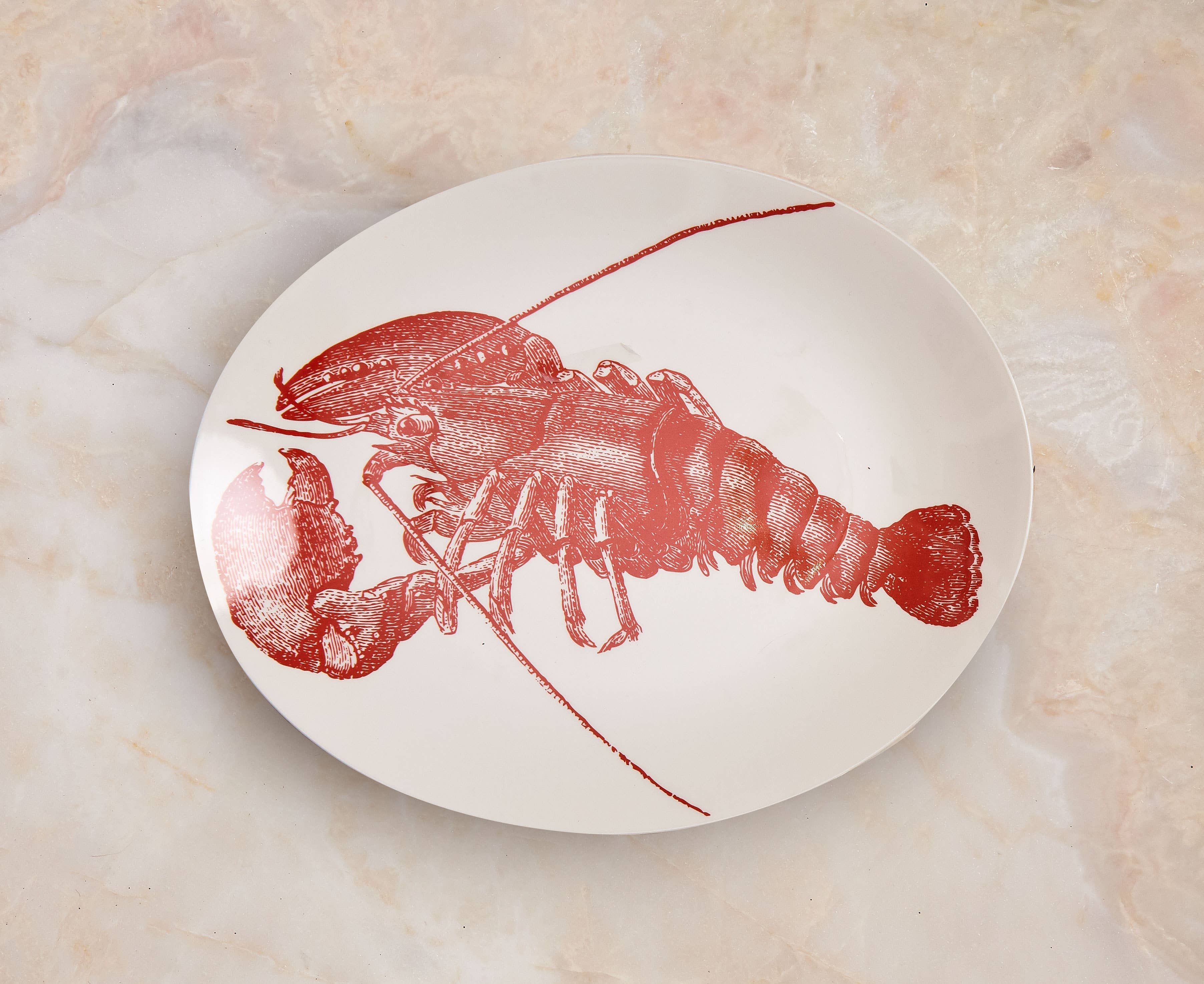 THOMASPAUL - Vendita all'ingrosso Vassoi da portata - Vassoio ovale con aragosta Sealife1