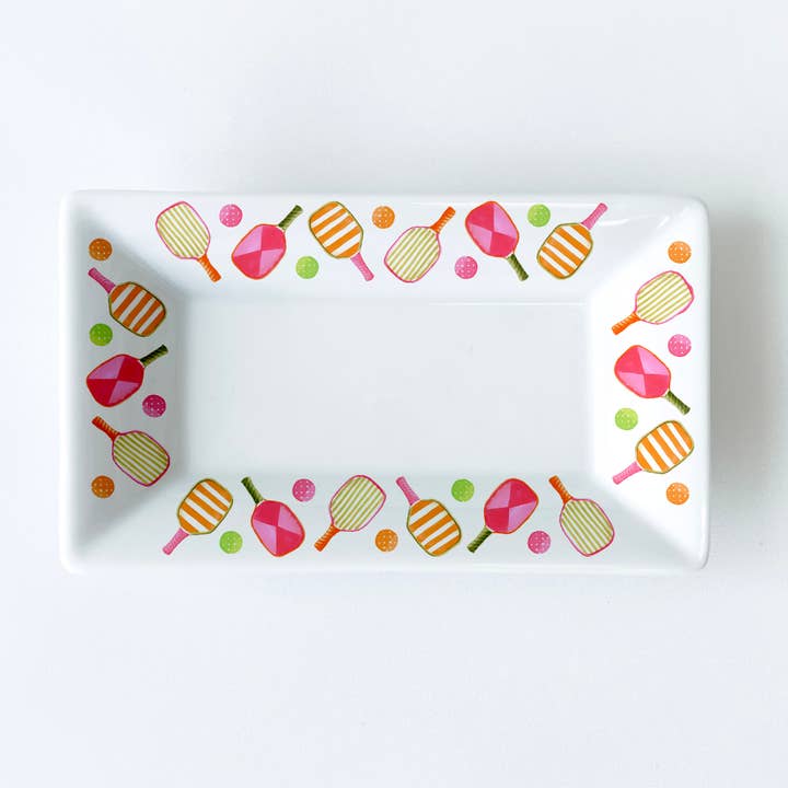 Mini-plat à motif de pickleball de 6,25 po de long pour la vente par Dishique