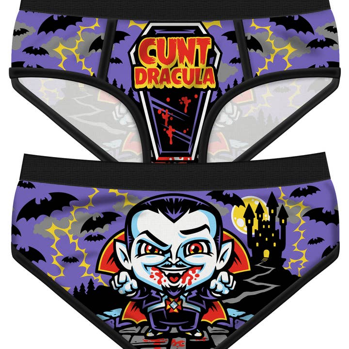 Cunt Dracula Period Panties for wholesale by Harebrained!