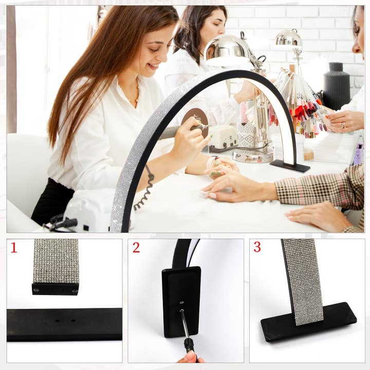 WHITE DIAMOND Half Moon Light Nail Lamp for Lash Eyelash Extension, Tattoo for wholesale on Faire22