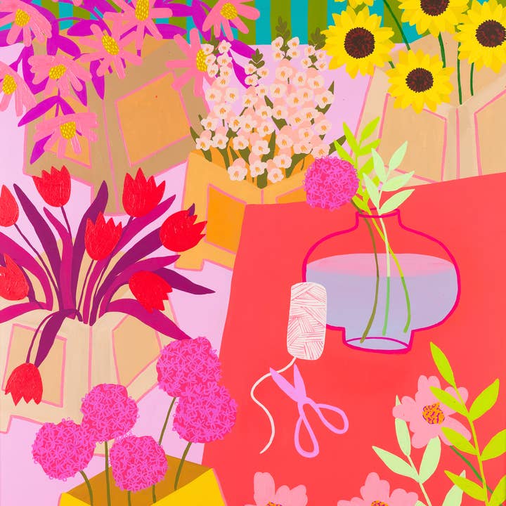 Flower Shop Print for wholesale by Bailey Schmidt Art
