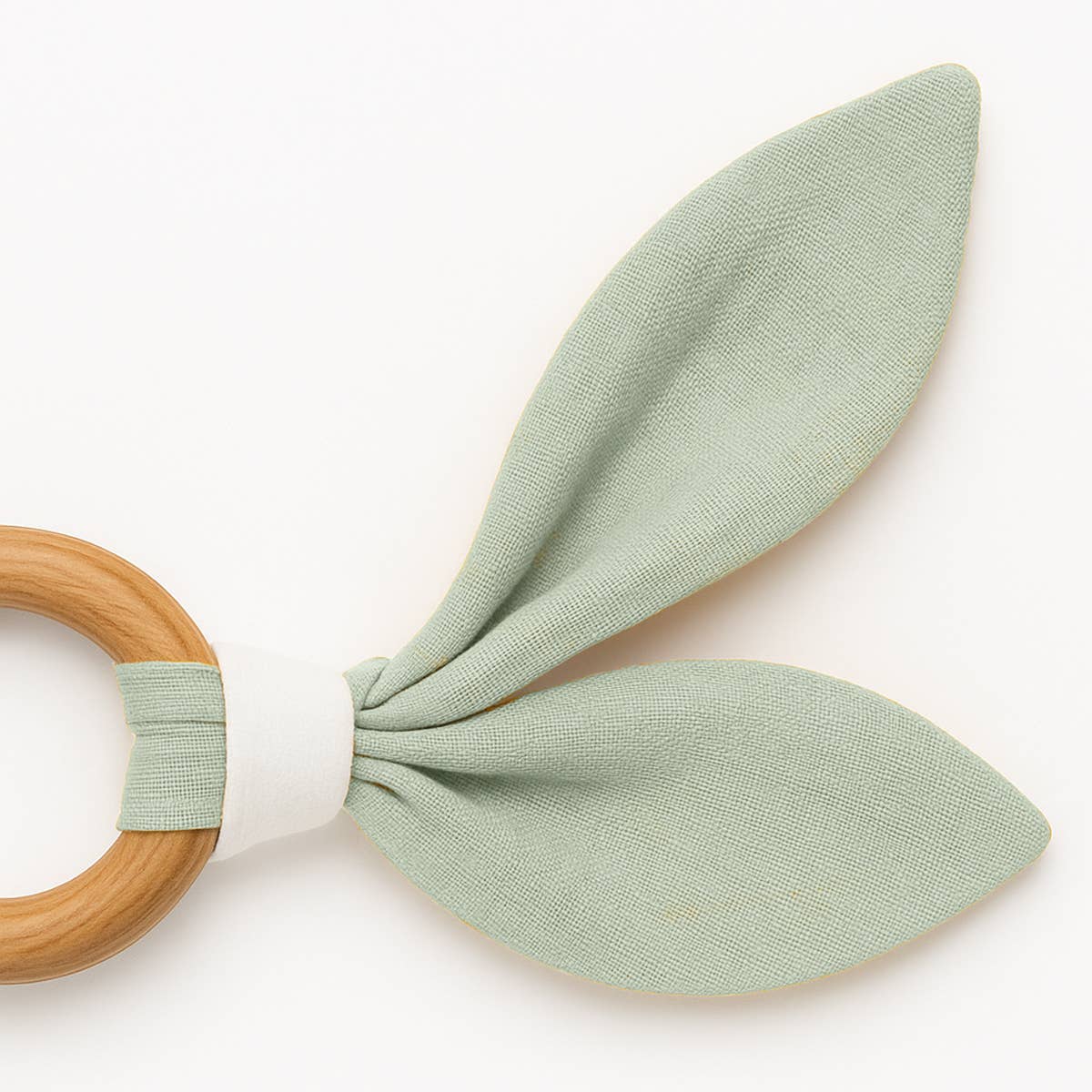 PAPATE - Wholesale Teether (Not Clip-On) - Baby - Organic Cotton Teething Ring - Green1