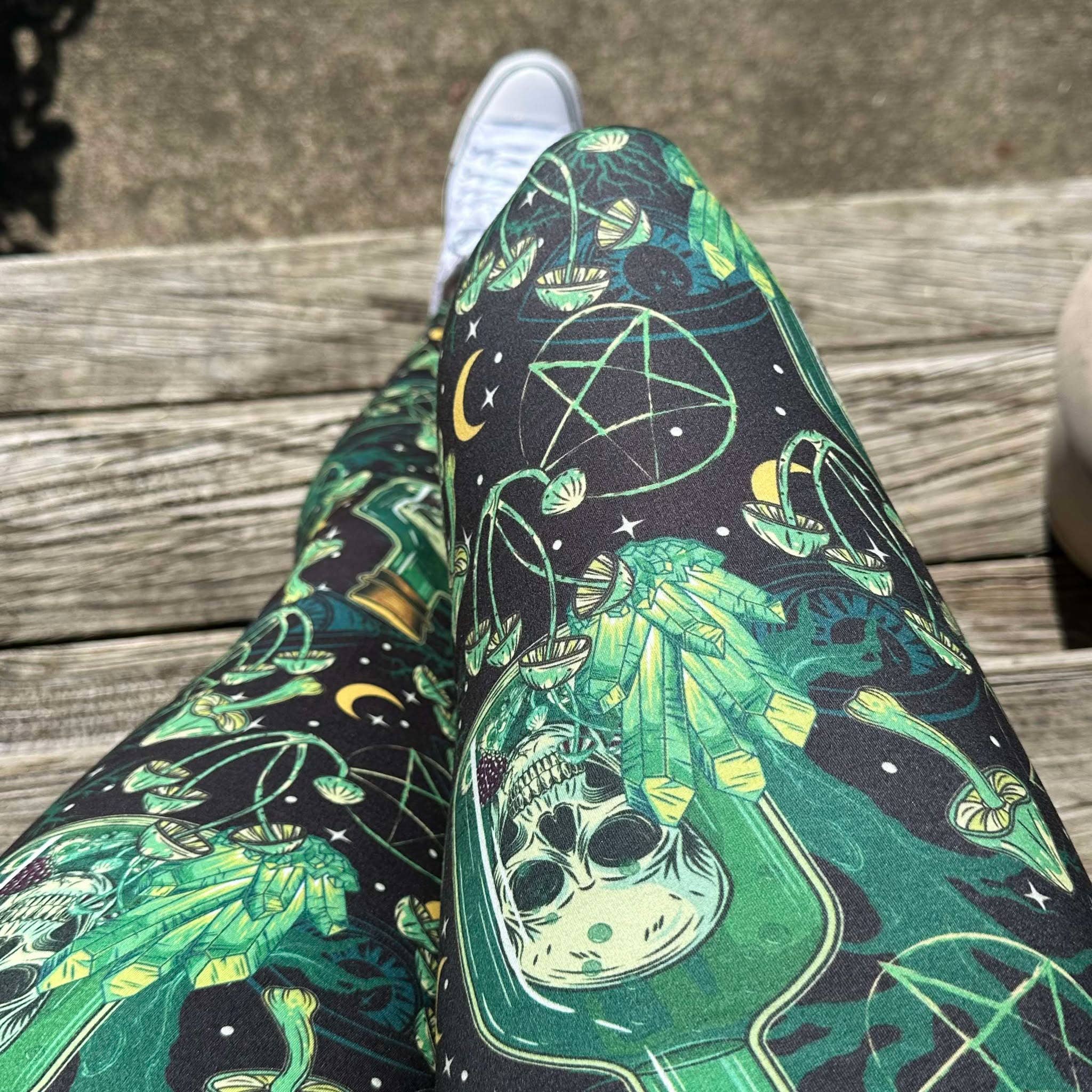 Triple Goddess Boutique - Vendita all'ingrosso Leggings - Donna - Leggings da donna di Halloween, leggings con tasca2