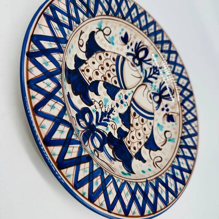 DD Ceramiche Siciliane - Wholesale Dinner Plate - Caltagirone Ceramic Food Use Deep Plate - Piscius1