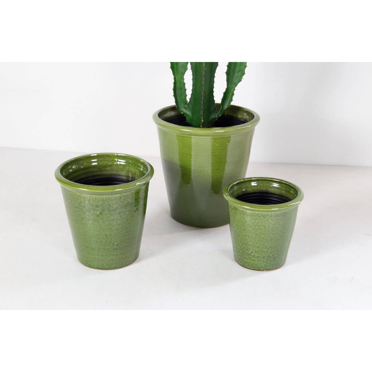 Ceramics Limburg – Engroshandel Plantekrukke – Hush-krukke stor grøn2