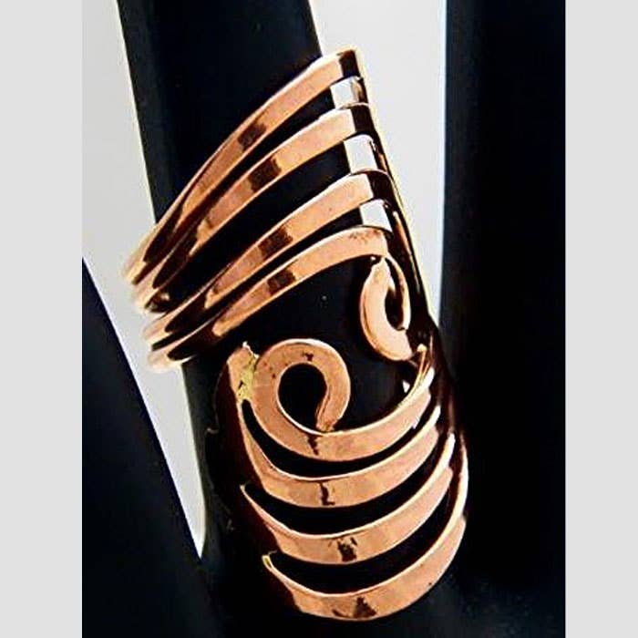 Costello International – wholesale Cocktail/Statement Ring – Hamrat rent koppar Art Nouveau statement-ring1