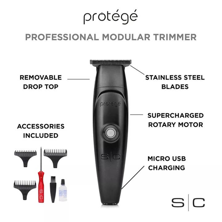 KT Supply - Wholesale Trimmer - Men's - StyleCraft Protege CordlessHair Trimmer Matte Metallic Black1