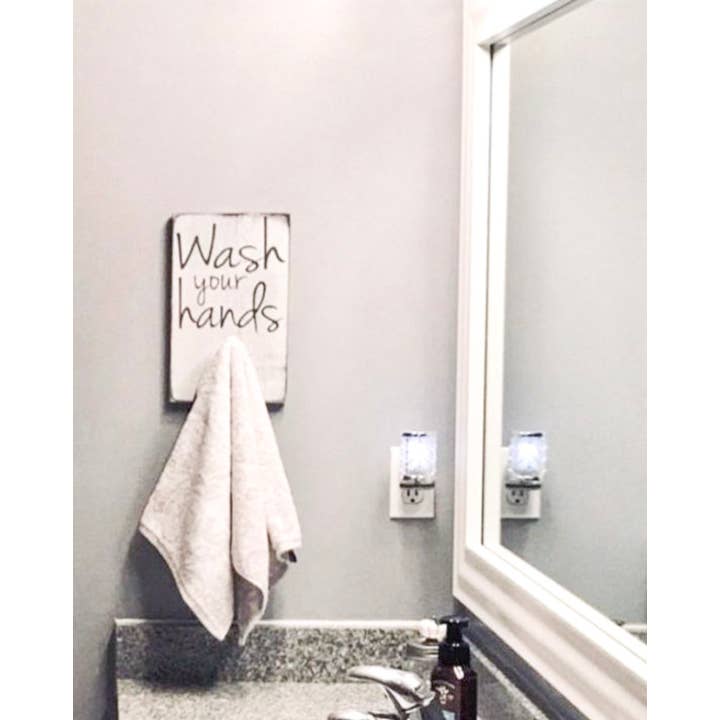 Decoração rústica do banheiro dos ganchos de por atacado de Red Roan Signs