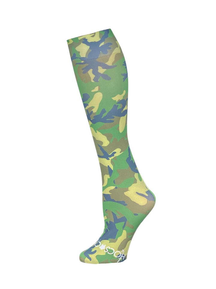 Green Camo Athletic Socks for wholesale by Hocsocx, Inc.