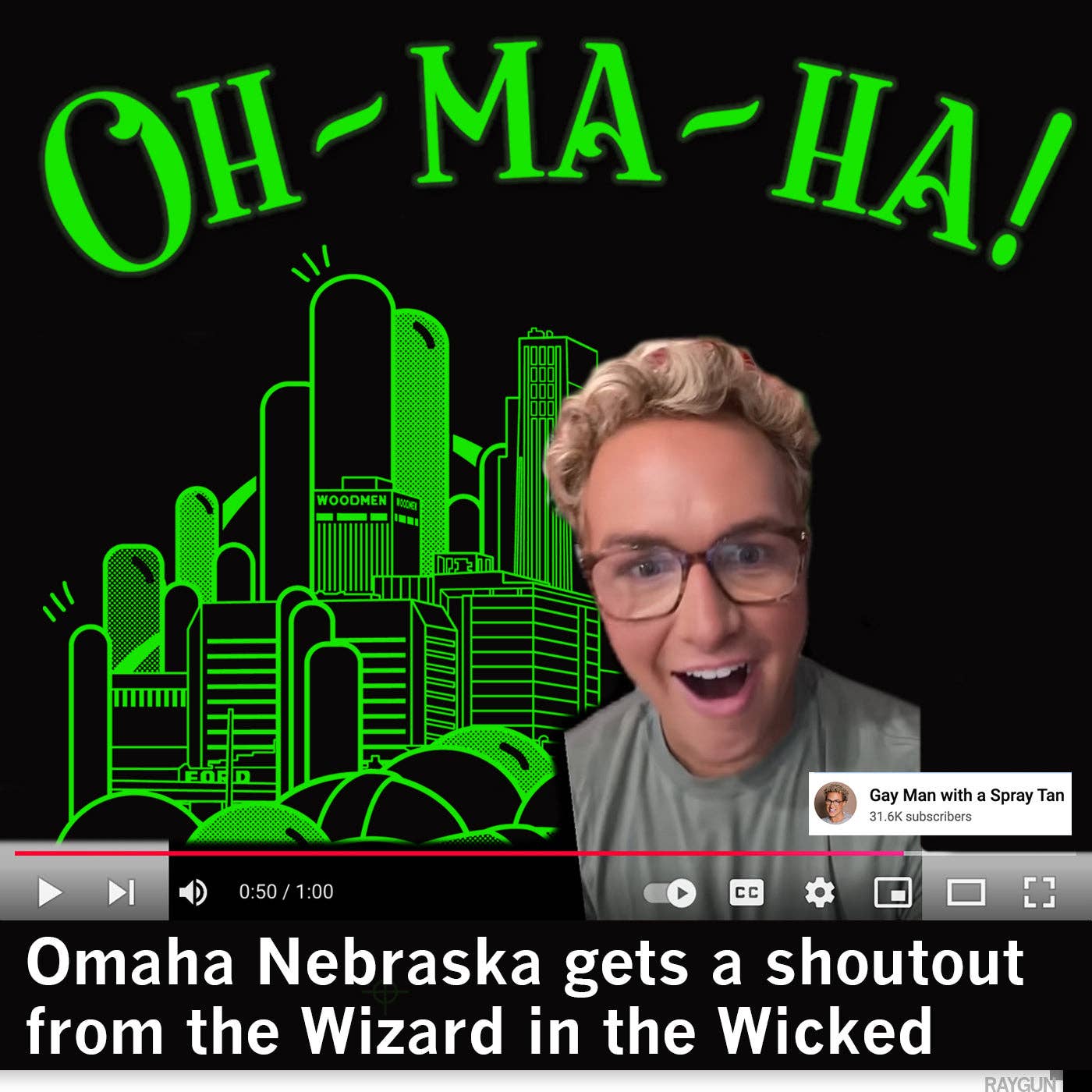 RAYGUN - Vendita all'ingrosso Maglietta serigrafata - Unisex - Oh Ma Ha Malvagio2