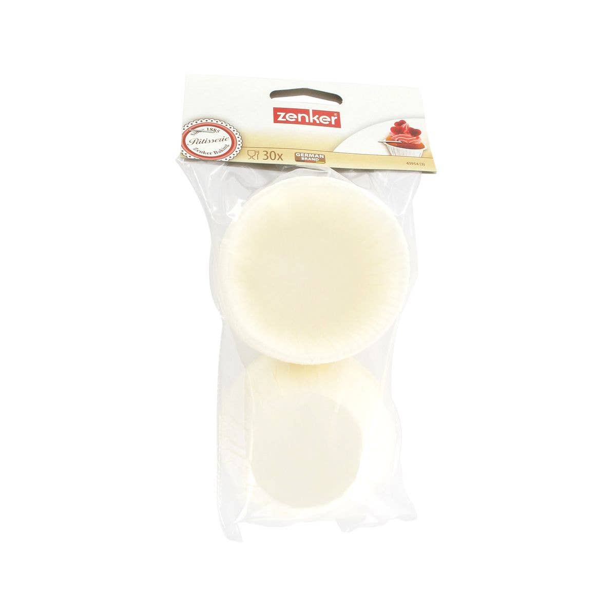 Zenker - Wholesale Cupcake/Muffin Pan - Zenker White Paper Muffin Cups, Pack of 305