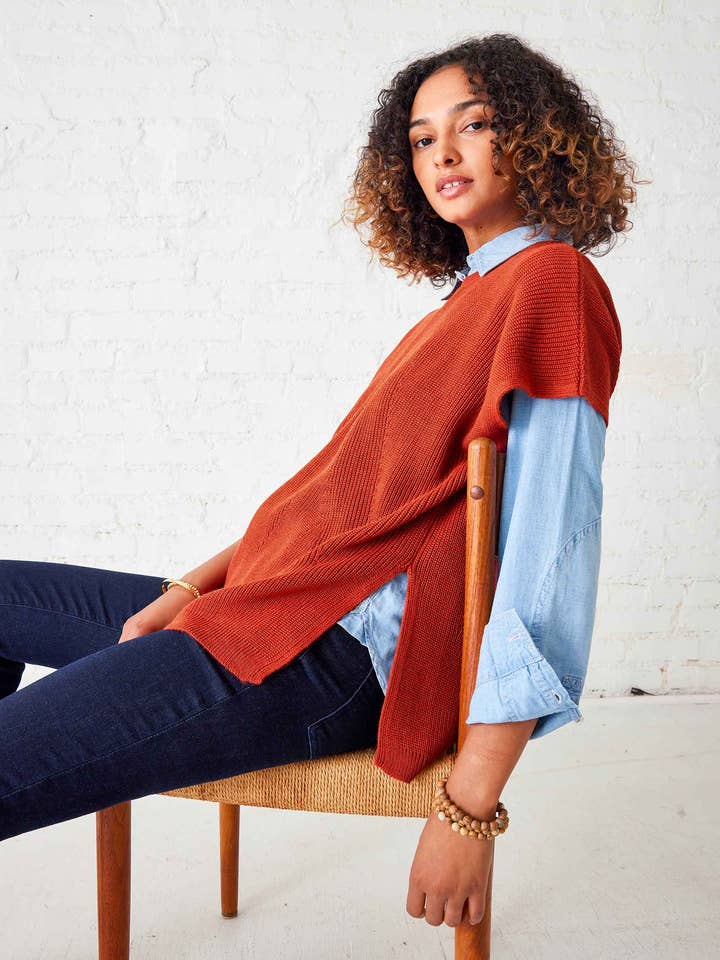 MERSEA - Vente Pull en maille – femme - Pull à manches courtes Camden13