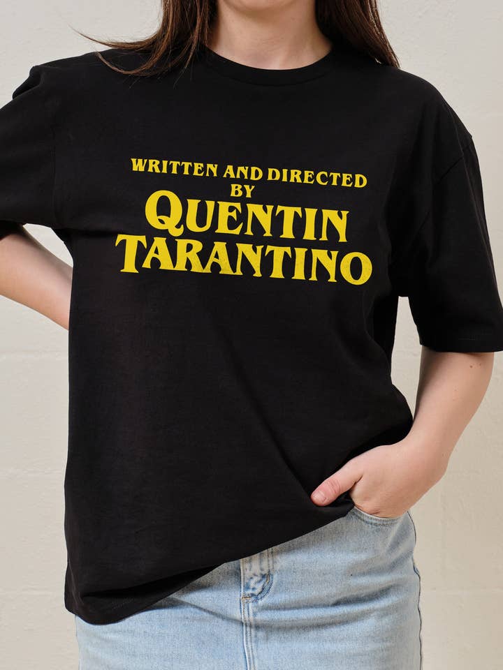 Threadheads - Wholesale Screen printed t-shirt – Women′s - Written and Directed by Quentin Tarantino T-Shirt2
